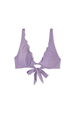 Sequined Triangle Bikini Top;${refinementColor}