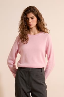 Pull col rond 100% cachemire;${refinementColor}