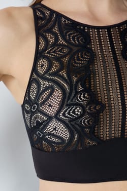 Top post-mastectomía de encaje;${refinementColor}