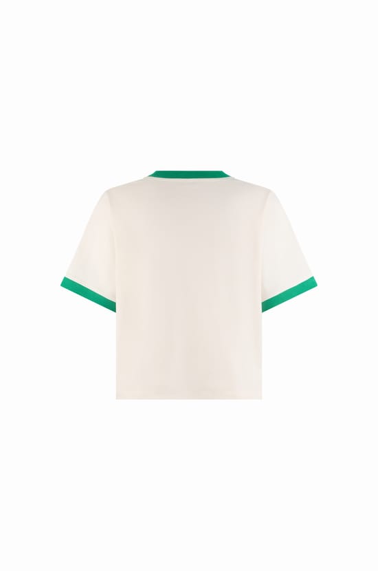 T-shirt en coton avec &eacute;criture "tennis club";${refinementColor}