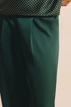 Pantalon de pyjama satin&eacute;;${refinementColor}