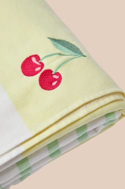 Fouta en coton &agrave; rayures;${refinementColor}