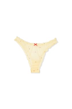 Tanga de tul estampado;${refinementColor}