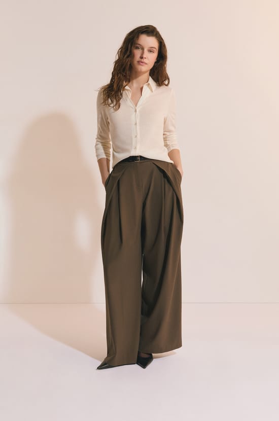 T-shirt manches longues col polo;${refinementColor}