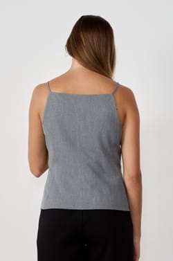 Gilet sans manches &agrave; boutons;${refinementColor}
