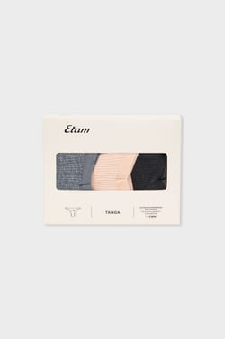 Pack of 3 Cotton Tangas;${refinementColor}