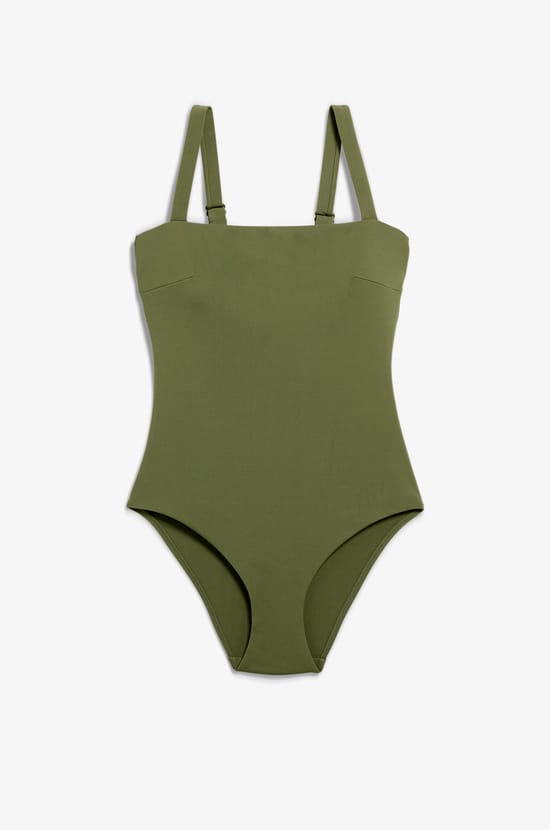 Maillot de bain 1 pièce gainant encolure carrée;${refinementColor}