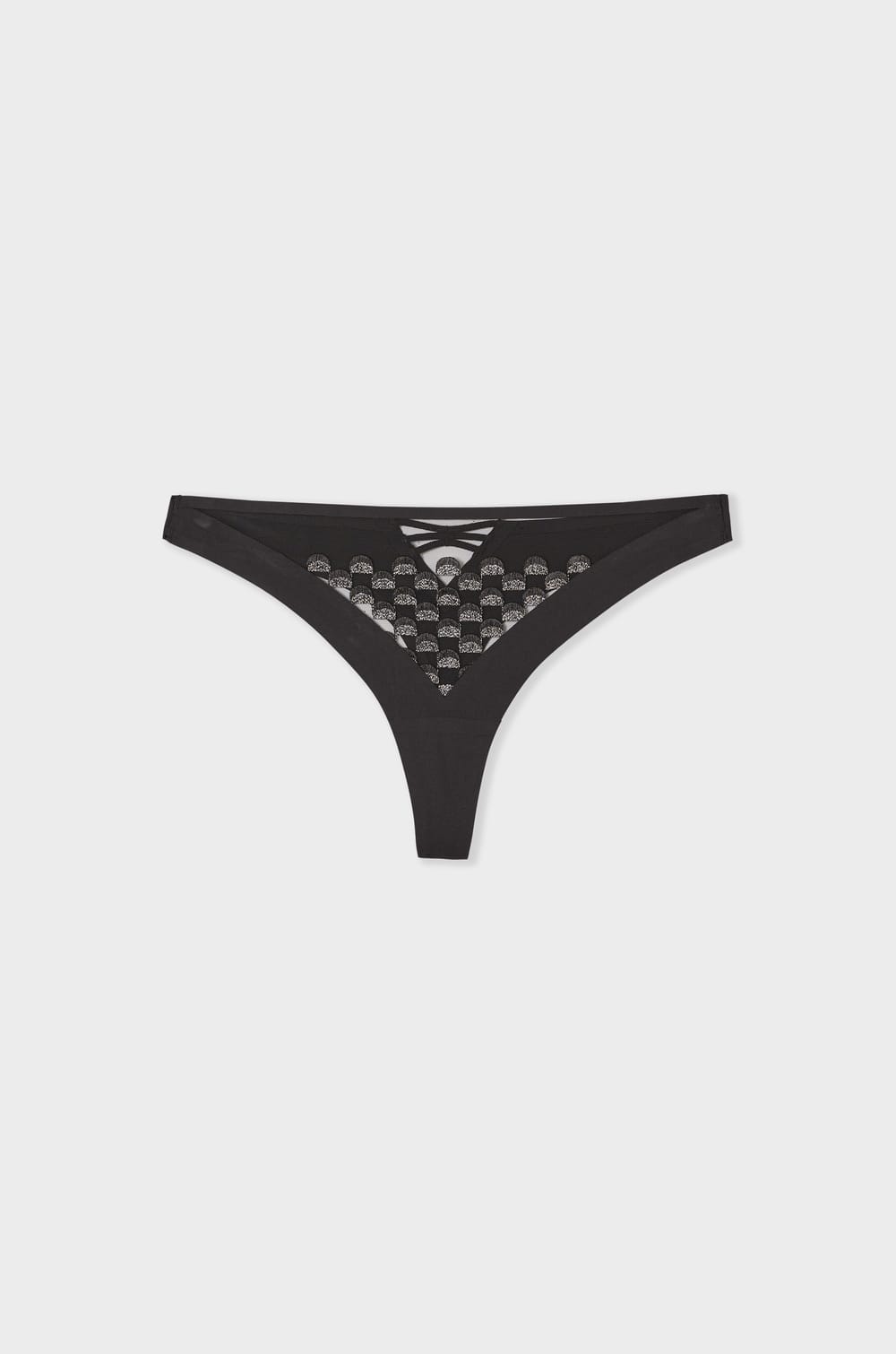 Embroidered Thong;${refinementColor}