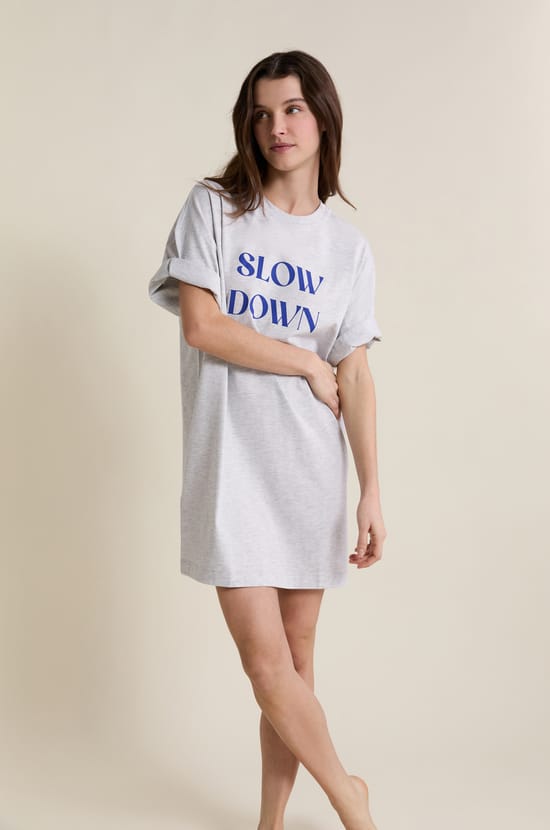 Chemise de nuit en coton;${refinementColor}