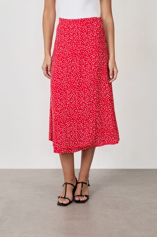 Long Polka Dot Skirt;${refinementColor}