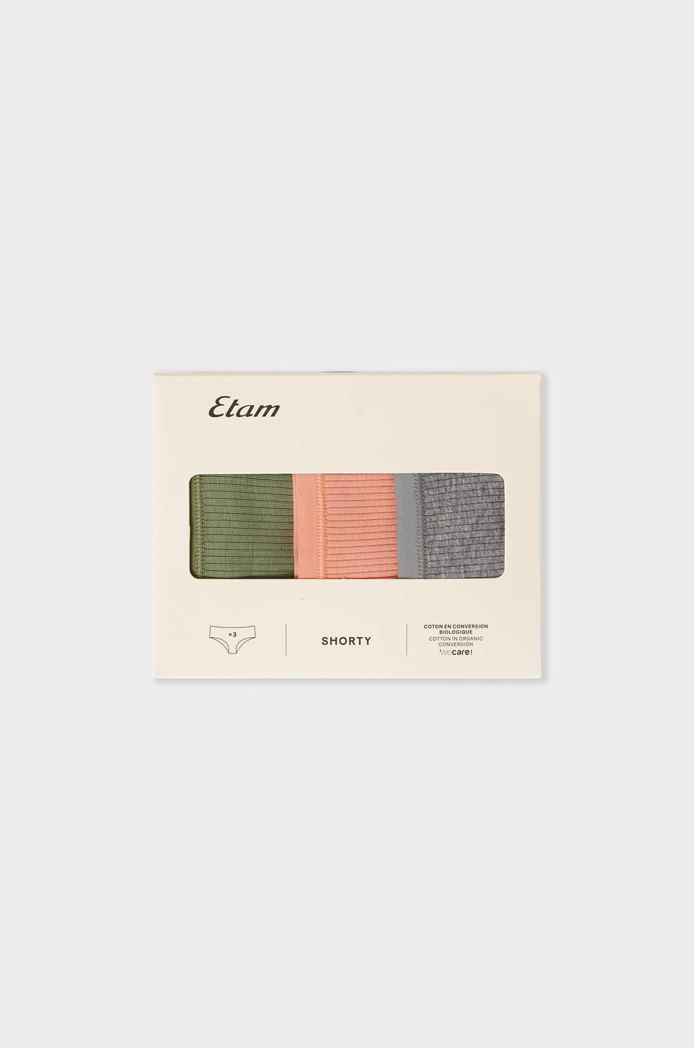 Pack of 3 Cotton Boyshorts;${refinementColor}