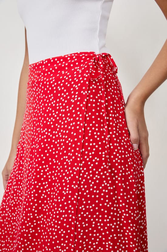 Long Polka Dot Skirt;${refinementColor}