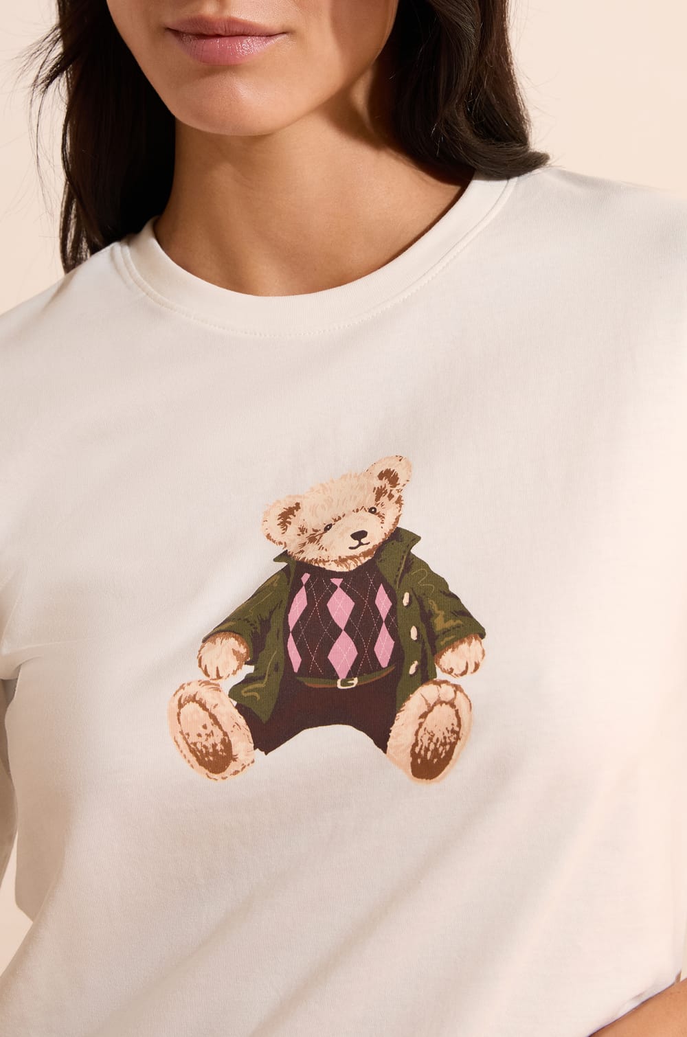 T-shirt avec motif en coton;${refinementColor}
