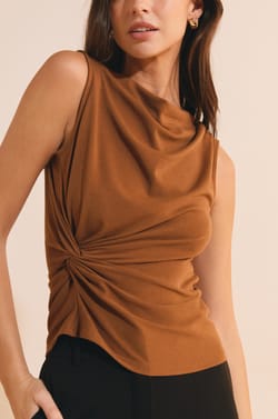T-shirt sans manches avec coton;${refinementColor}