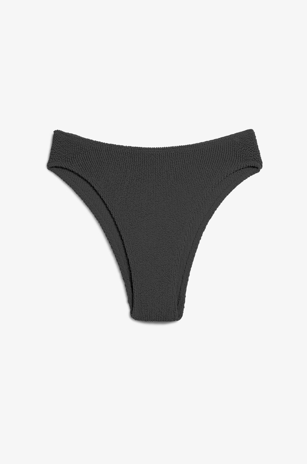 High-leg bikini bottom in stretchy material;${refinementColor}