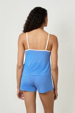 Débardeur de pyjama rayé;${refinementColor}