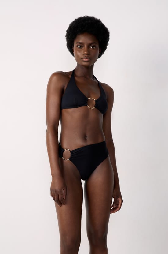 Hipster bikini bottom with ring detail;${refinementColor}