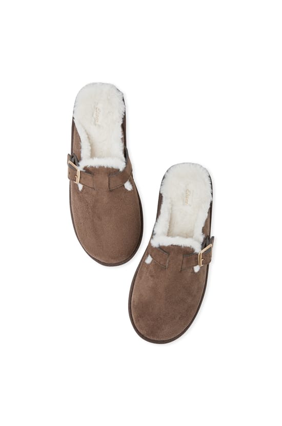 Chaussons mules avec boucle;${refinementColor}