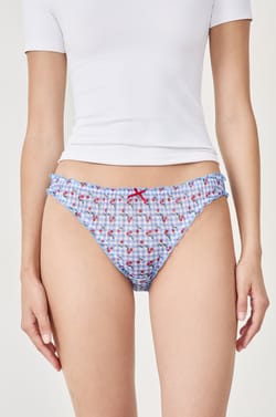 Printed bloomer briefs;${refinementColor}