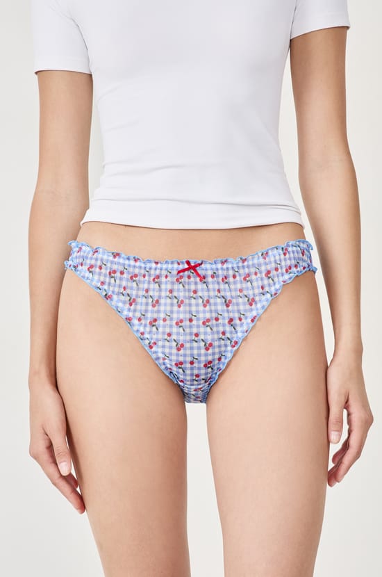 Geprinte bloomer slip;${refinementColor}