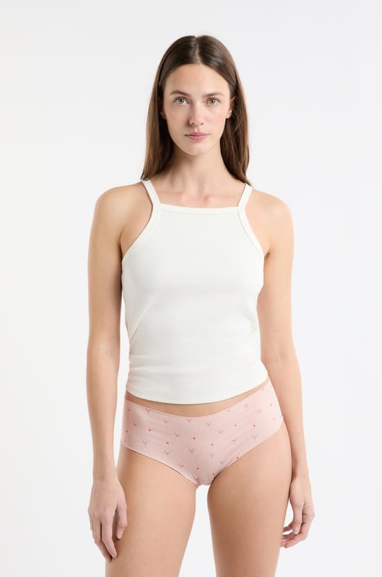 Hipster en microfibre sans couture &agrave; motifs;${refinementColor}