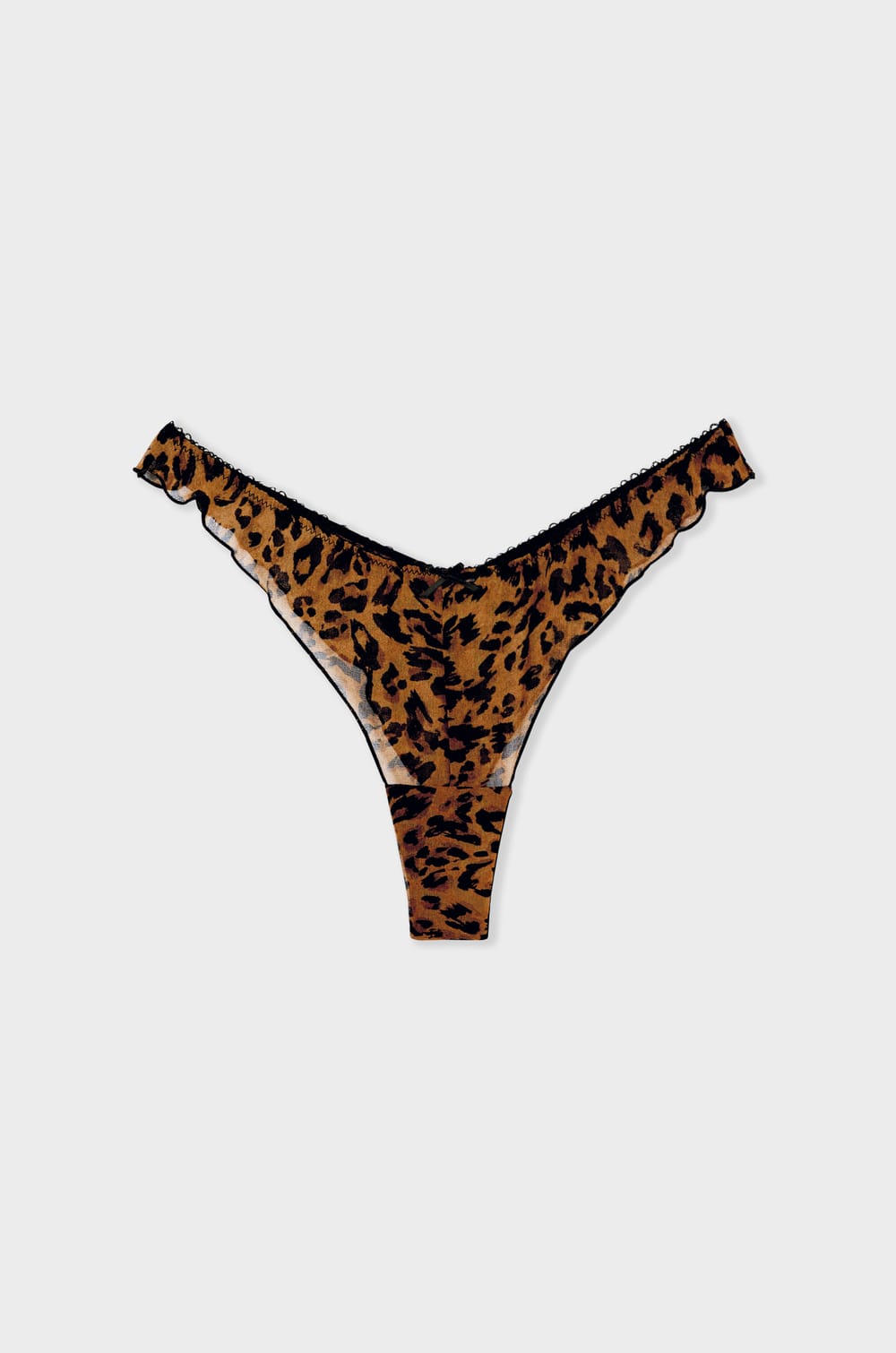 Tanga de tul estampado;${refinementColor}