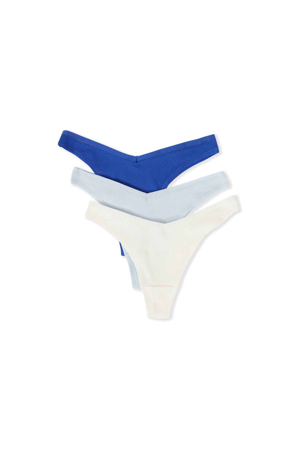 3-Pack Cotton Tangas;${refinementColor}