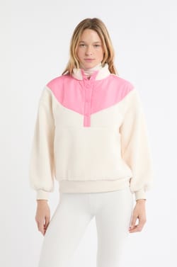 Sweatshirt effet polaire;${refinementColor}