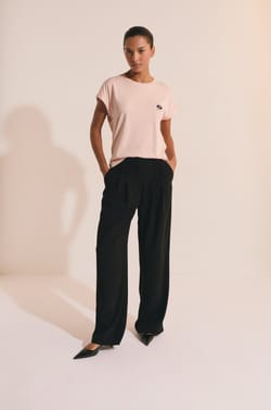 T-shirt manches courtes avec coton;${refinementColor}