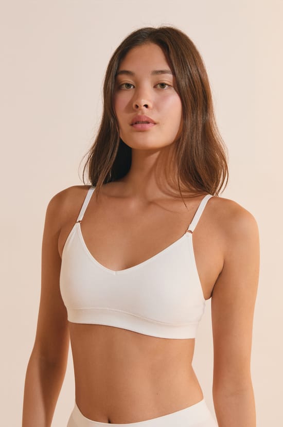 Optimal Comfort Cotton Bralette;${refinementColor}