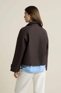 Short Trench Coat;${refinementColor}