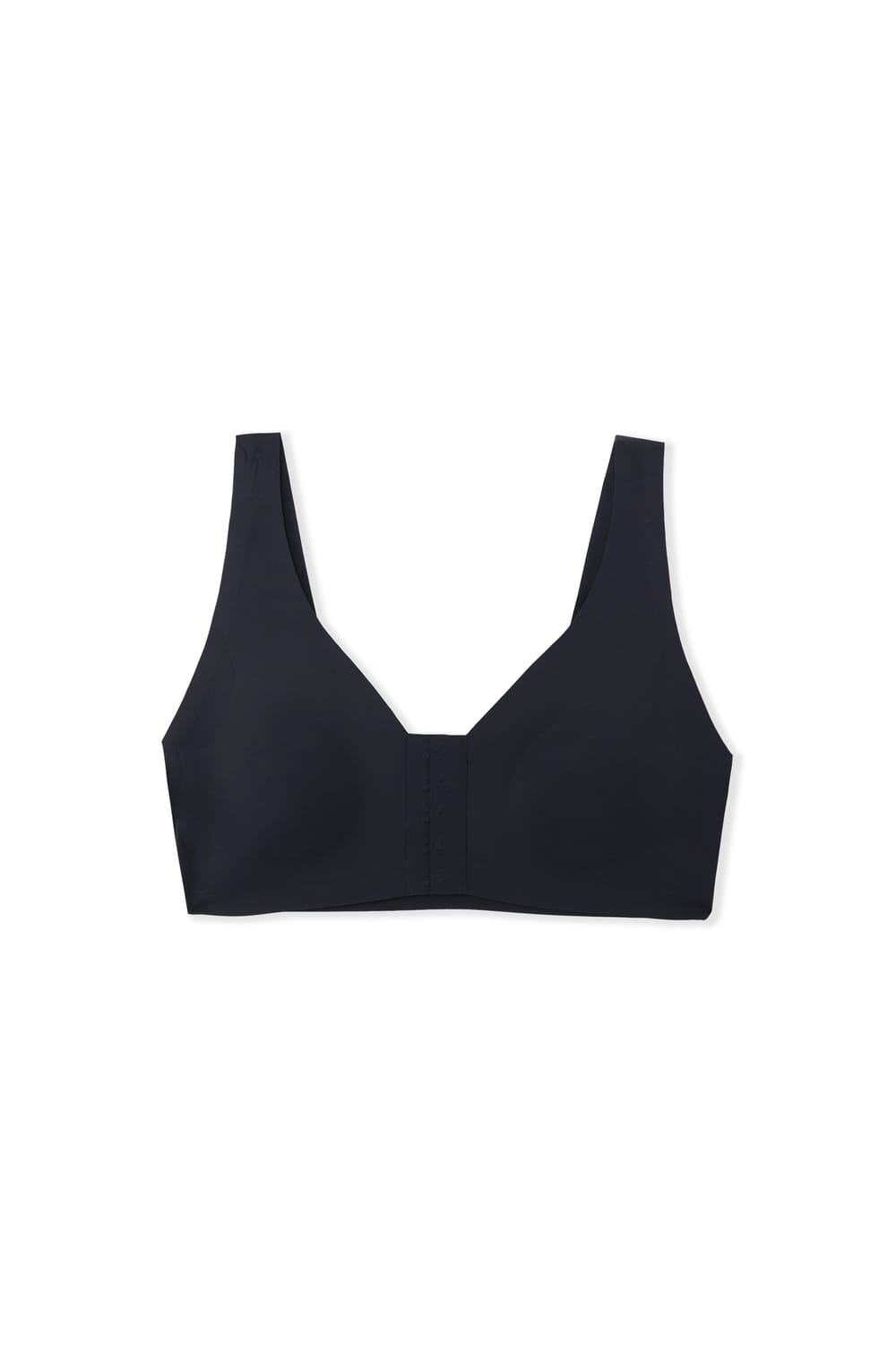 Post-mastectomy wireless bralette with front opening;${refinementColor}