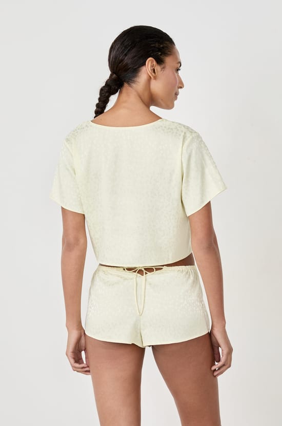 Short-sleeved pyjama top;${refinementColor}