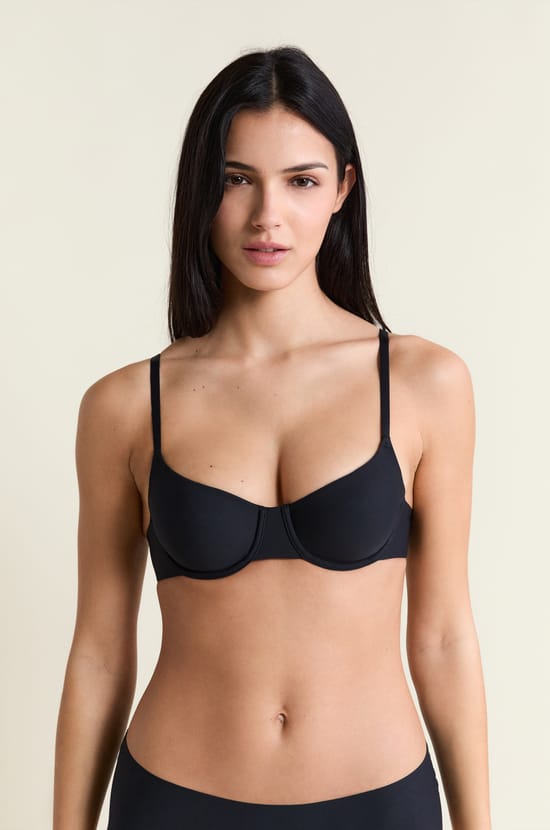 Microfiber Balconette Bra;${refinementColor}