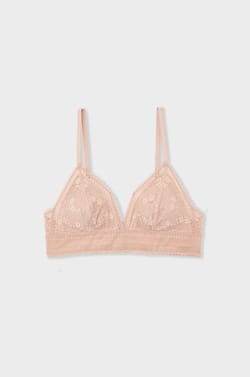 Soutien-gorge triangle en dentelle;${refinementColor}