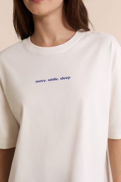 Camiseta de pijama de manga corta de algod&oacute;n;${refinementColor}