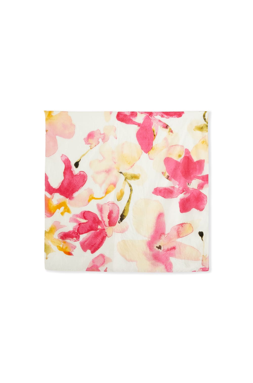 Foulard en soie &agrave; motifs;${refinementColor}