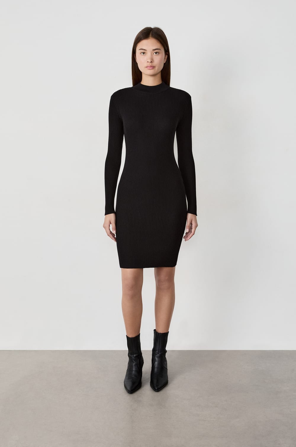 knit dress blue Modern Citizen Women's Chan Ottoman-Knit - it contours the body winter corsage with navy size-s2yrs Length:32