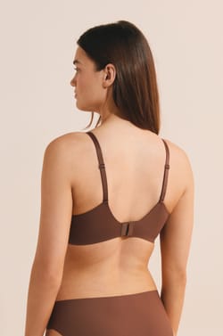 Soutien-gorge triangle sans armature en microfibre;${refinementColor}