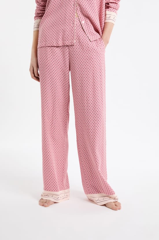 Pantalon de pyjama à motifs;${refinementColor}