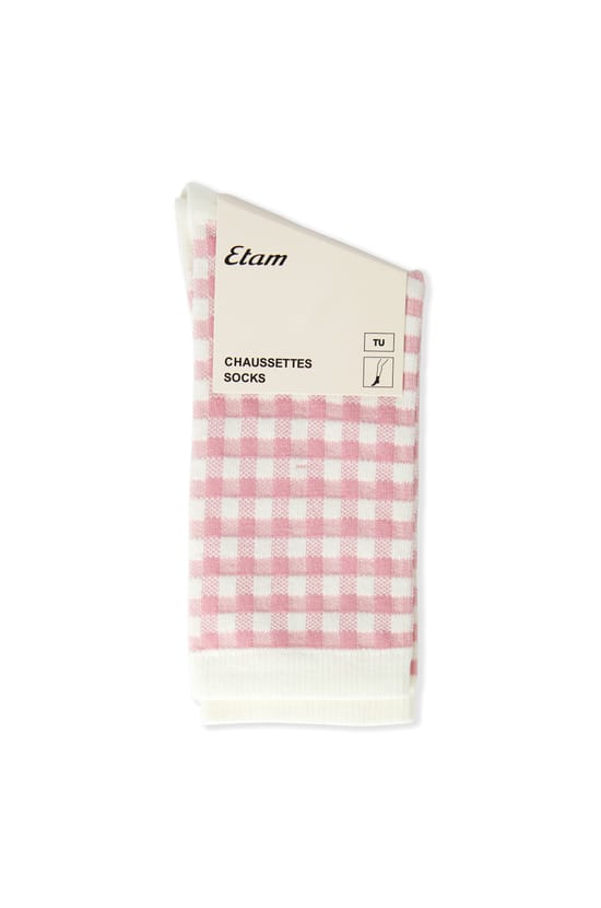 Chaussettes avec coton &agrave; motifs;${refinementColor}