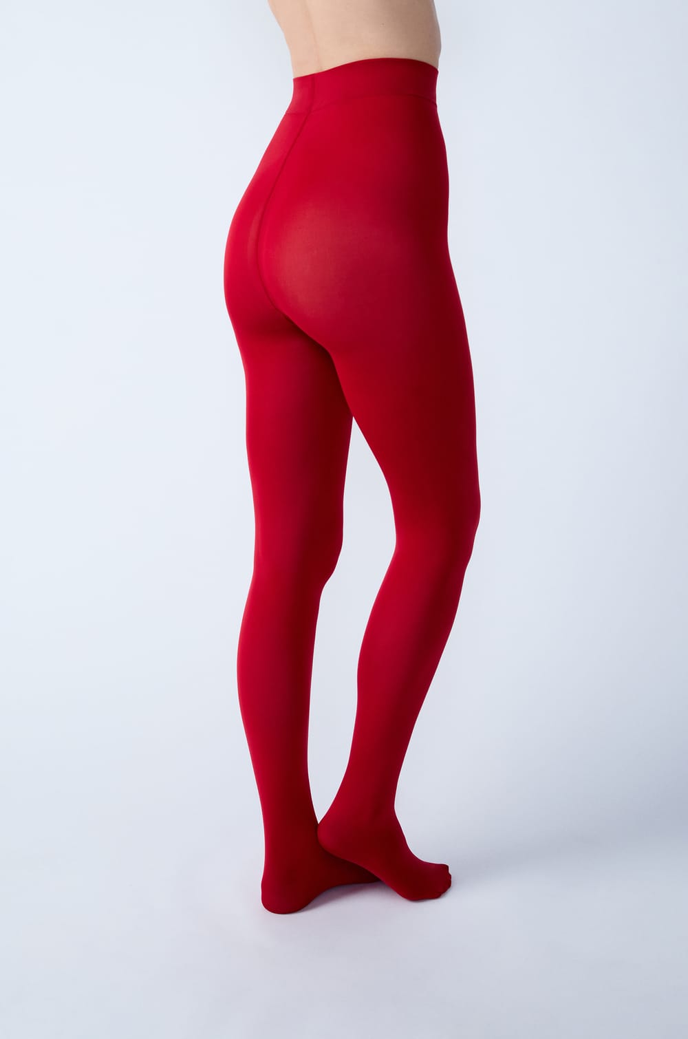 Opaque red tights;${refinementColor}