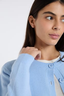 Gilet mini &agrave; manches longues;${refinementColor}