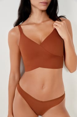 Wireless Wrap Bralette;${refinementColor}