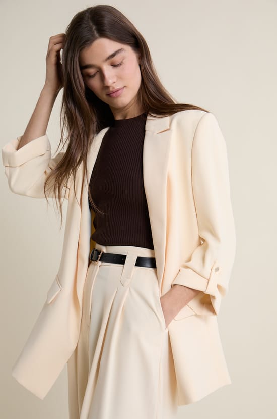 Blazer manches longues;${refinementColor}