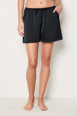 Satin Pyjama Shorts;${refinementColor}