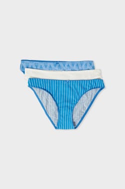 Pack de 3 braguitas de algodón;${refinementColor}