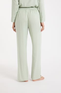 Pantalon de pyjama satin&eacute;;${refinementColor}