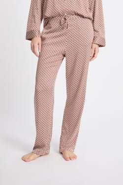 Patterned Pajama Pants;${refinementColor}