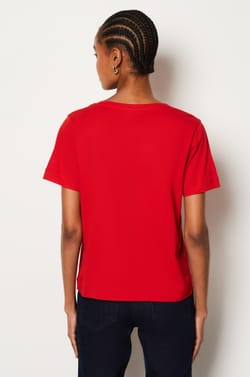 Short Sleeve Cotton T-Shirt;${refinementColor}